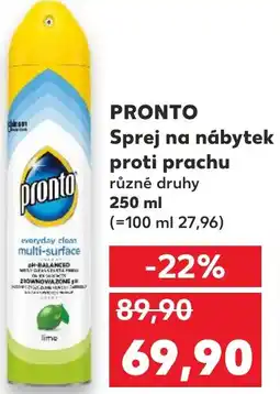 Kaufland PRONTO Sprej na nábytek nabídka