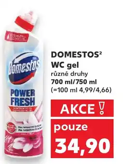 Kaufland DOMESTOS² WC gel nabídka
