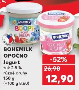Kaufland BOHEMILK OPOČNO Jogurt nabídka