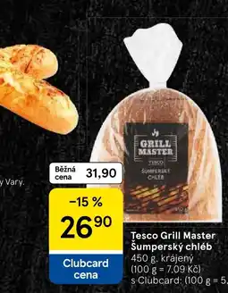 Tesco Tesco Grill Master Sumperský chléb nabídka