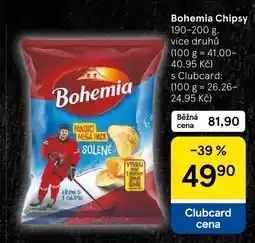 Tesco Bohemia Chipsy nabídka