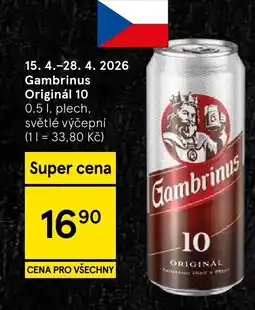 Tesco Gambrinus Originál 10 nabídka