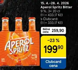 Tesco Aperol Spritz Bitter nabídka