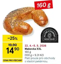 Tesco Makovka XXL nabídka