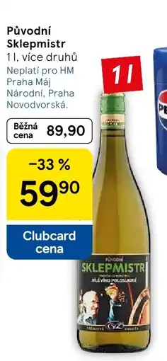 Tesco Původní Sklepmistr nabídka