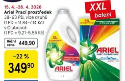 Tesco Ariel Prací prostředek nabídka