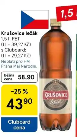 Tesco Krušovice ležák nabídka