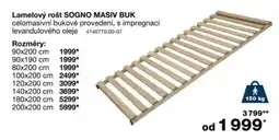 Sconto Lamelový rošt SOGNO MASIV BUK nabídka