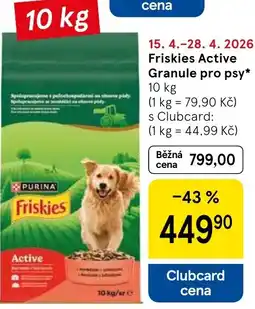 Tesco Friskies Active Granule pro psy nabídka