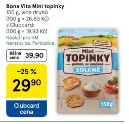 Tesco Bona Vita Mini topinky nabídka