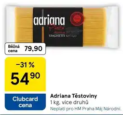 Tesco Adriana Těstoviny nabídka
