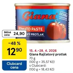 Tesco Giana Rajčatový protlak nabídka