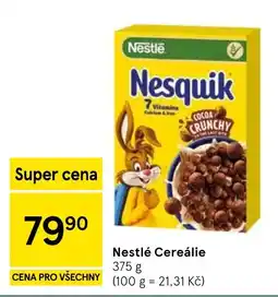 Tesco Nestlé Cereálie nabídka
