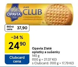 Tesco Opavia Zlaté oplatky a sušenky nabídka