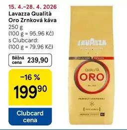 Tesco Lavazza Qualità Oro Zrnková káva nabídka