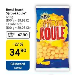 Tesco Bersi Snack Sýrové koule nabídka