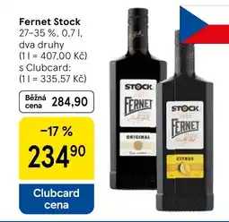 Tesco Fernet Stock nabídka