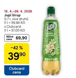 Tesco Jupí Sirup nabídka