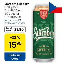 Tesco Starobrno Medium nabídka