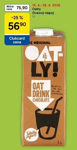 Tesco Oatly Ovesný nápoj nabídka