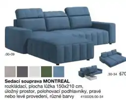 Sconto Sedací souprava MONTREAL nabídka