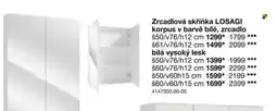 Sconto Zrcadlová skříňka LOSAGI korpus v barvě bílé, zrcadlo nabídka