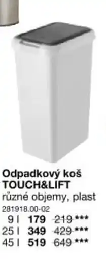 Sconto Odpadkový koš TOUCH&LIFT nabídka