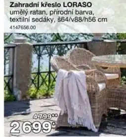 Sconto Zahradní křeslo LORASO nabídka