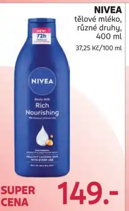 Rossmann NIVEA tělové mléko nabídka