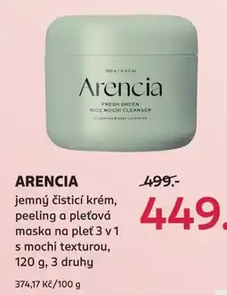Rossmann ARENCIA jemný čisticí krém nabídka