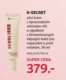 Rossmann K-SECRET oční krém nabídka