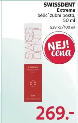 Rossmann SWISSDENT Extreme bělicí zubní pasta nabídka