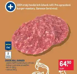 Makro CHUCK ROLL BURGER nabídka