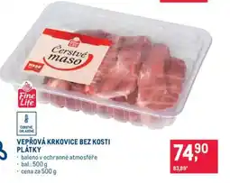 Makro Vepřová krkovice bez kosti – plátky nabídka