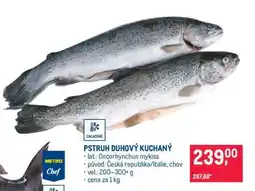 Makro Pstruh duhový kuchaný nabídka