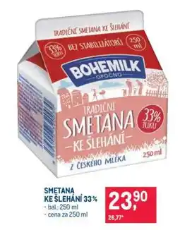 Makro Smetana ke šlehání 33% nabídka