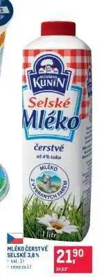 Makro Mléko čerstvé selské 3,8 % nabídka