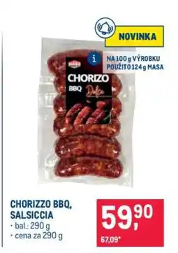 Makro CHORIZZO BBQ, SALSICCIA nabídka