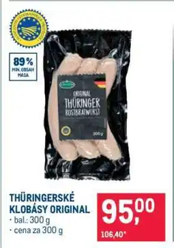 Makro THÜRINGERSKÉ KLOBÁSY ORIGINAL nabídka