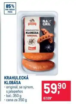 Makro Krahulecká klobása nabídka