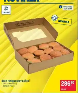 Makro BOX S MINIBURGERY KUŘECÍ nabídka