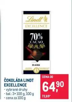 Makro Čokoláda Lindt Excellence nabídka