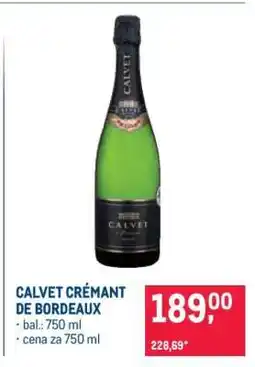 Makro CALVET CRÉMANT DE BORDEAUX nabídka