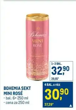 Makro BOHEMIA SEKT MINI ROSÉ nabídka