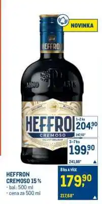 Makro HEFFRON CREMOSO 15% nabídka