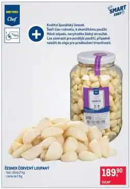 Makro Česnek červený loupaný nabídka