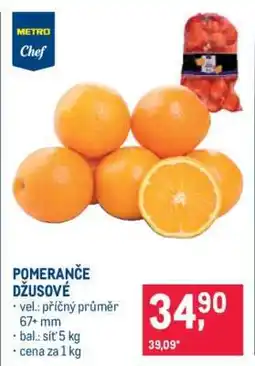 Makro Pomeranče džusové nabídka