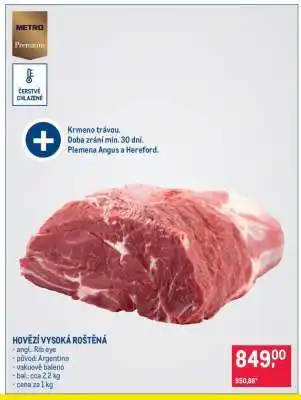Makro Hovězí vysoká roštěná nabídka