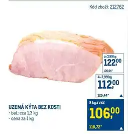Makro Uzená kýta bez kosti nabídka
