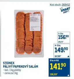 Makro STEINEX PÁLIVÝ PAPRIKOVÝ SALÁM nabídka